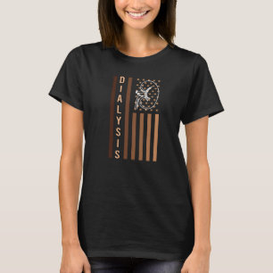 Dialyse Us Flag für den Patriotischen Dialysetech T-Shirt
