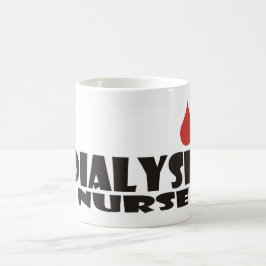 Dialysekrankenschwester-Blut-Tropfen Kaffeetasse