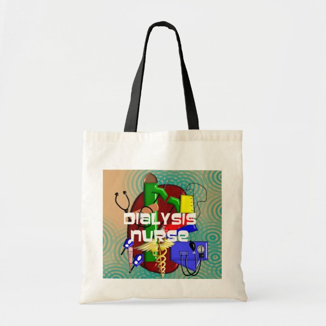 Dialysekrankenschwester-Kunst-Geschenke Tragetasche (Vorne)