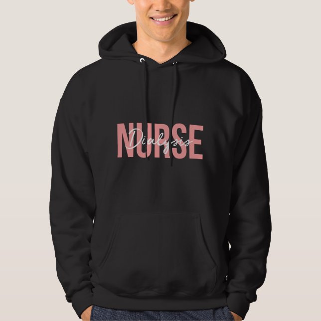 Dialysekrankenschwester Nephrologie Pflege Hoodie (Vorderseite)