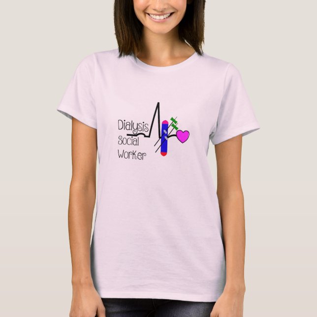 Dialysesozialarbeiter Dialyzer T - Shirt (Vorderseite)