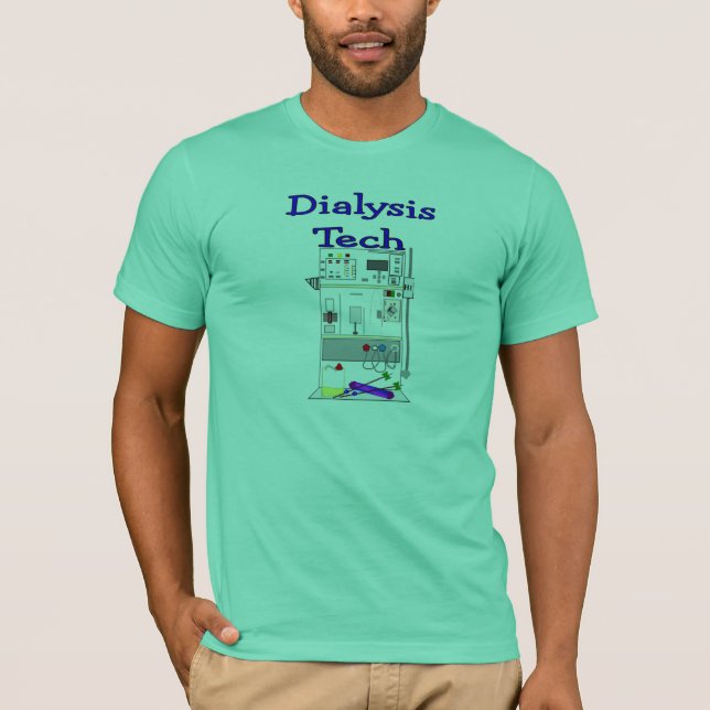 Dialysetechniker--Fresenius Maschinen-Entwurf T-Shirt (Vorderseite)