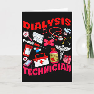 Dialysetechniker-Krankenpfleger Job Werkzeuge Vale Karte