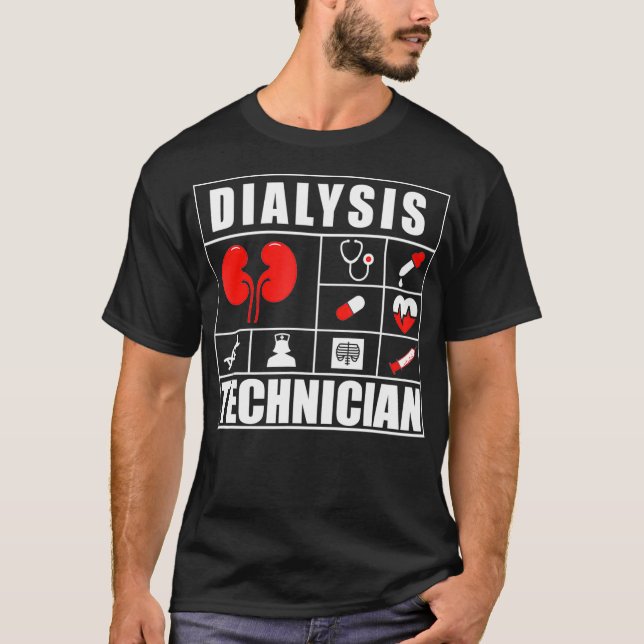 Dialysetechniker Meds Nephrologie Tech T-Shirt (Vorderseite)