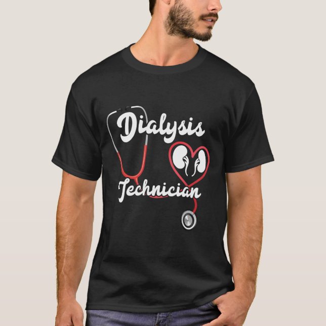 Dialysetechniker Nephrologie Tech Nury T-Shirt (Vorderseite)