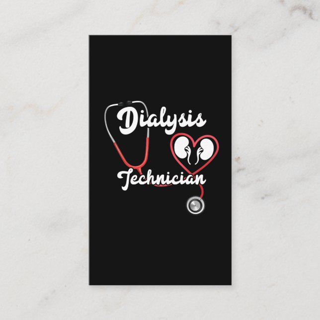 Dialysetechniker Nephrologie Tech Nury Visitenkarte (Vorderseite)