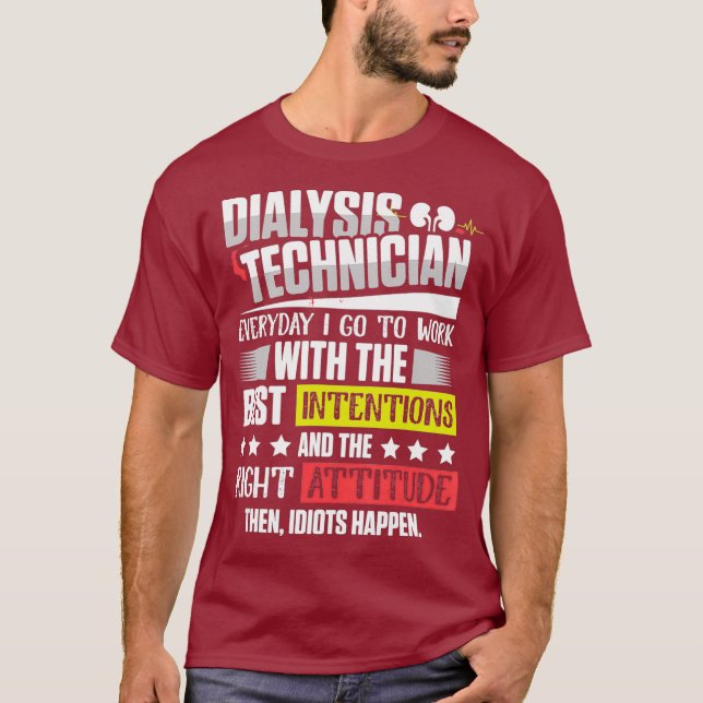 Dialysetechniker Nephrologie Tech T-Shirt (Vorderseite)