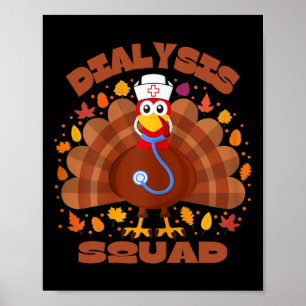Dialysetechniker Nephrologie Thnksgiving Dialysi Poster