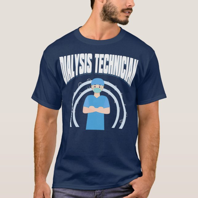 Dialysetechniker Therapeutische Nephrologie Tech T-Shirt (Vorderseite)