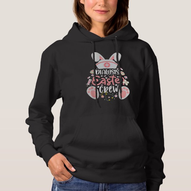 Dialysis Easter Day Nurse Crew Bunny Ears Dialysis Hoodie (Vorderseite)
