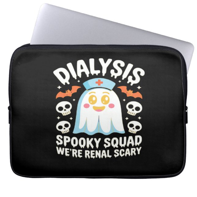Dialysis Nephrologie Nurse Niedlich Halloween Spoo Laptopschutzhülle (Vorderseite)
