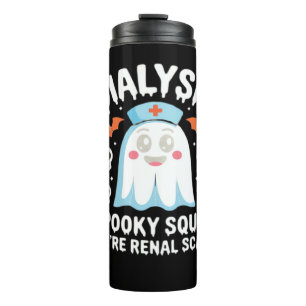 Dialysis Nephrologie Nurse Niedlich Halloween Spoo Thermosbecher