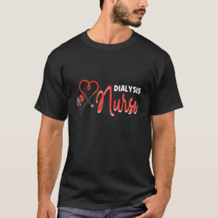 Dialysis Nurse Geschenke für Techniker Herz Nephro T-Shirt