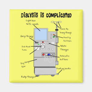 Dialysis Nurse/Tech Funny Geschenke Magnet