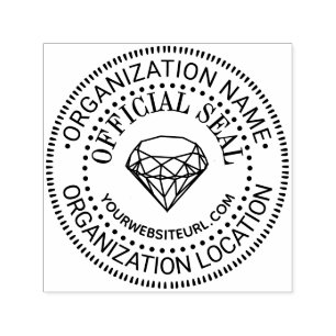Diamant Allgemeine Benutzerdefinierte Offizielle S Permastempel
