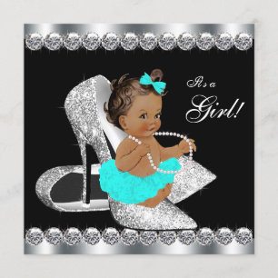 Diamant-aquamarine blaues einladung