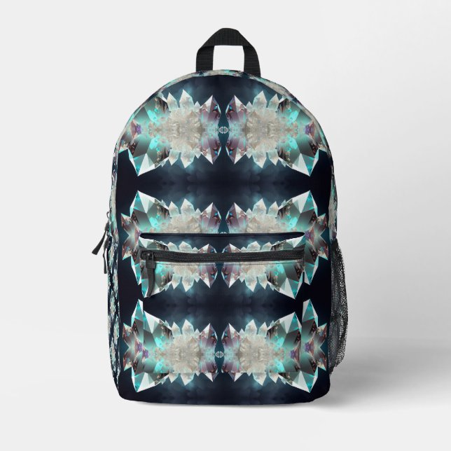 Diamant Argyle Muster Klassisch Modern Abstract  Bedruckter Rucksack (Vorderseite)