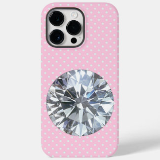 Diamant auf rosa Case-Mate iPhone 14 pro max hülle