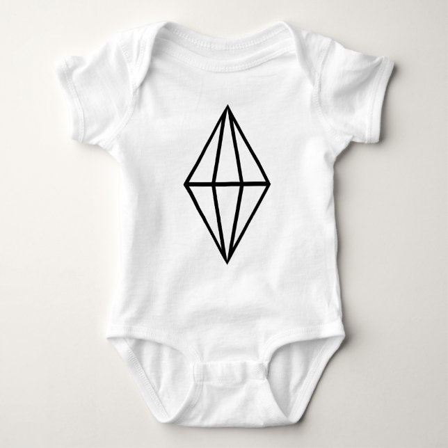 Diamant Baby Strampler (Vorderseite)