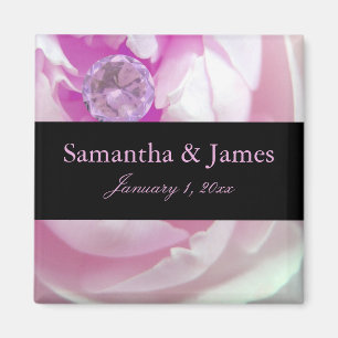 Diamant bei Pink Rose Personal Wedding Magnet