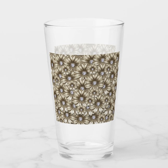 Diamant-Blume-Glas Glas (Vorderseite)