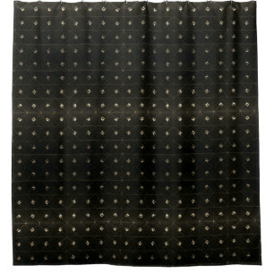 Diamant-Bolzen-Schwarzes Duschvorhang
