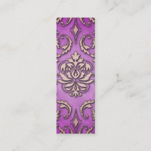 Diamant-Damast, TERRACINA in der Fuchsie u. Mini Visitenkarte