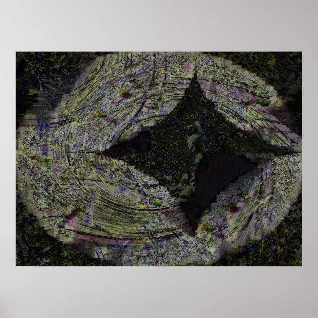 Diamant, digital abstrakt poster (Vorne)