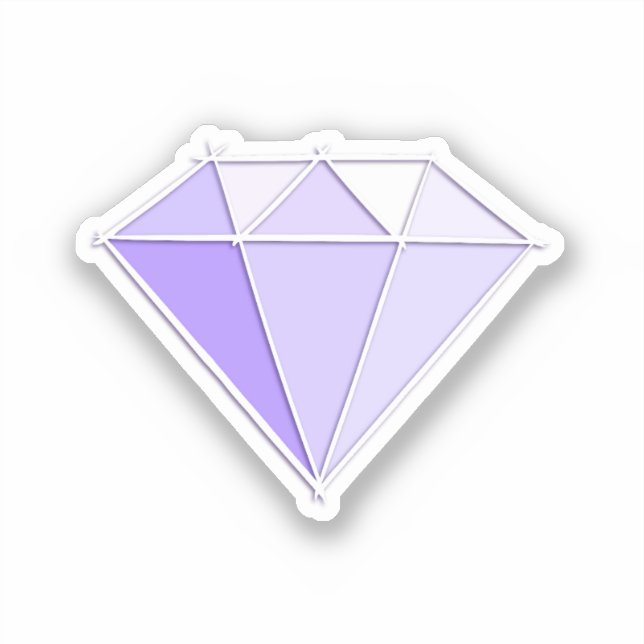 Diamant Edelstein. Schmuck. 60 Hochzeitstag Aufkleber (Vorderseite)