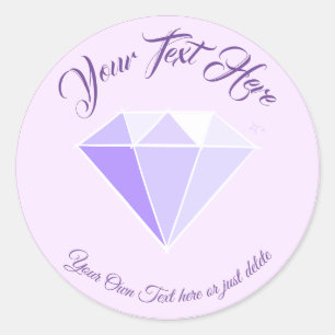Diamant Edelstein. Schmuck. 60 Hochzeitstag Runder Aufkleber