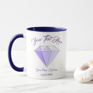 Diamant Edelstein. Schmuck. 60 Hochzeitstag Tasse