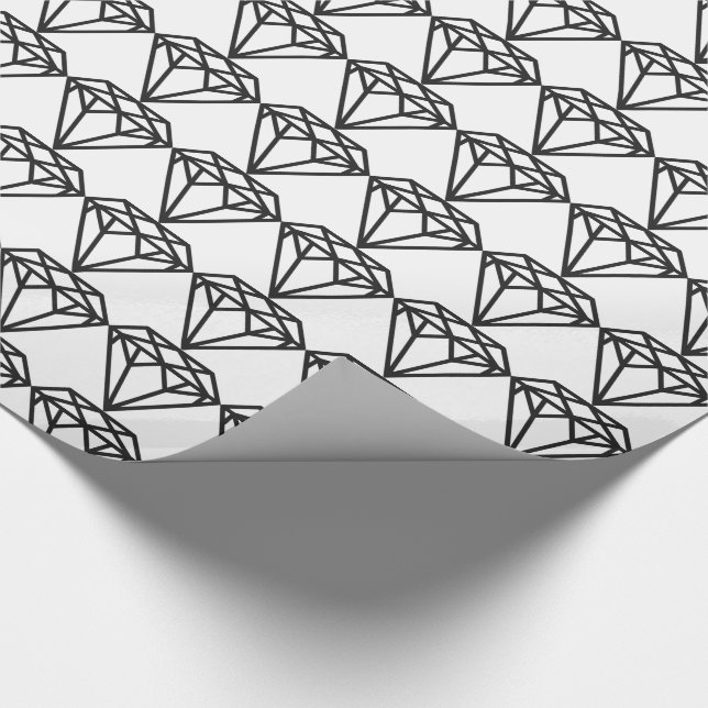 Diamant Geschenkpapier (Ecke)
