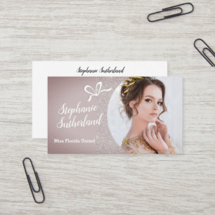 Diamant-Glitzer-Pageant-Visitenkarte Visitenkarte