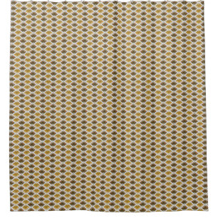 Diamant-grafische Edelstein-goldenes Muster Duschvorhang