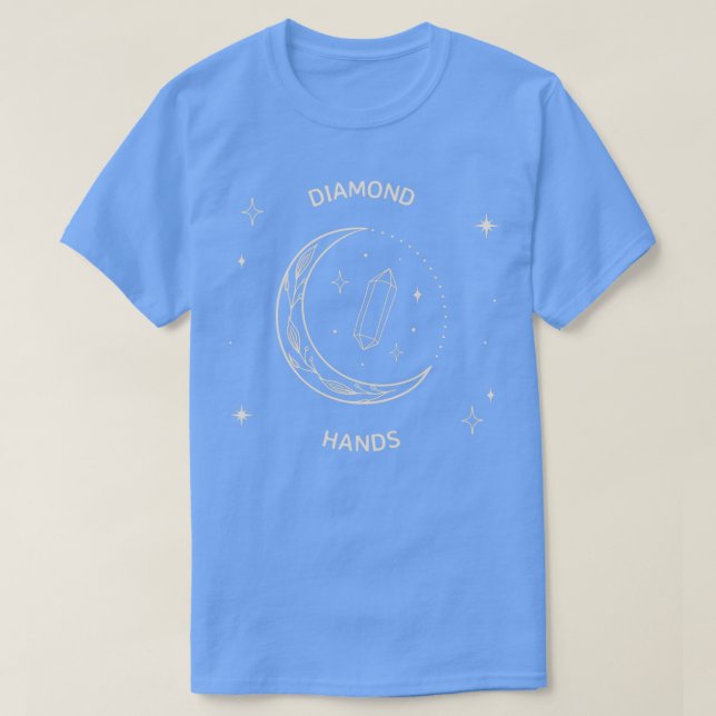 Diamant Hands Aktienmarkt bis zum Mond 10 T-Shirt (Design vorne)