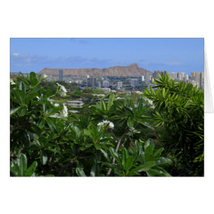 Diamant Head and Plumeria