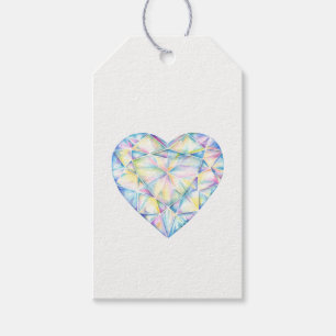 Diamant-Herz-Aquarellkunst-Geschenkanhänger Geschenkanhänger