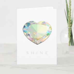Diamant-Herz Inspiration Karte