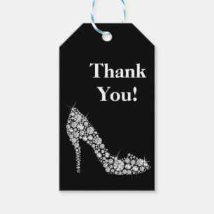 Diamant High Heels Glitzer elegant danke Ihnen Tag Geschenkanhänger