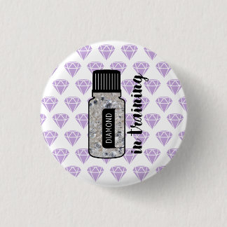 Diamant im Trainingsknopf Button