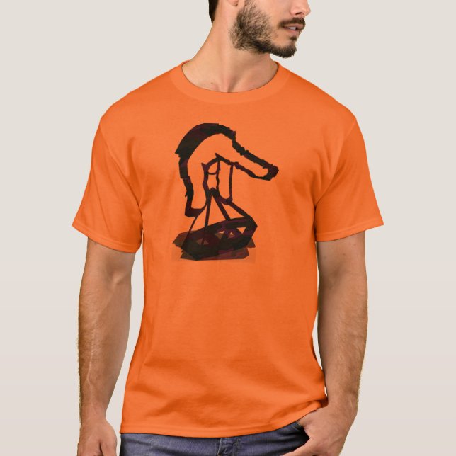 Diamant in der rauen gefärbten Krawatte T-Shirt (Vorderseite)