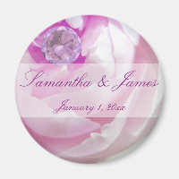 Diamant in einer rosa Rose Persönlichen Hochzeit