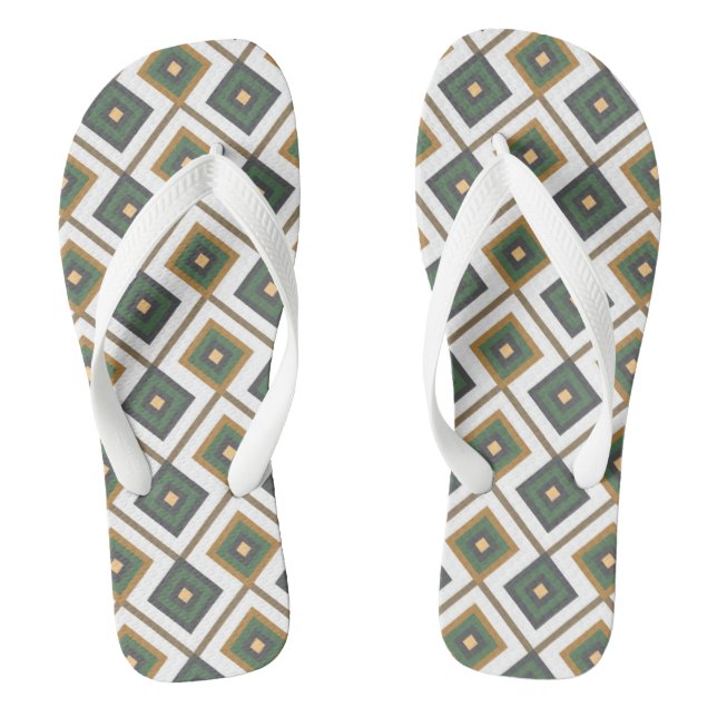 Diamant in Grün Flip Flops (Fußbett)