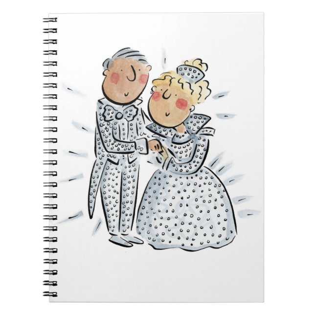 Diamant-Jahrestag Notizblock (Vorderseite)