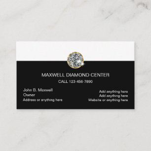 Diamant-Juwelier-Design Visitenkarte