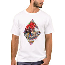Diamant - Las Vegas Spielkarten-Form T-Shirt