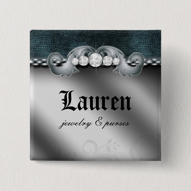 Diamant-lederne Button (Vorderseite)