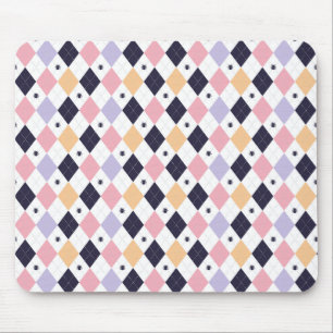 Diamant Lila rosa mit Spinnen Mousepad