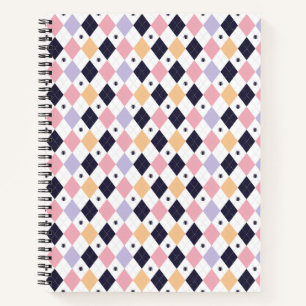 Diamant Lila rosa mit Spinnen Notizbuch
