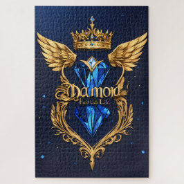 Diamant-Logo-Puzzle | Luxus-Kristall-Diamant-Jigsa Puzzle